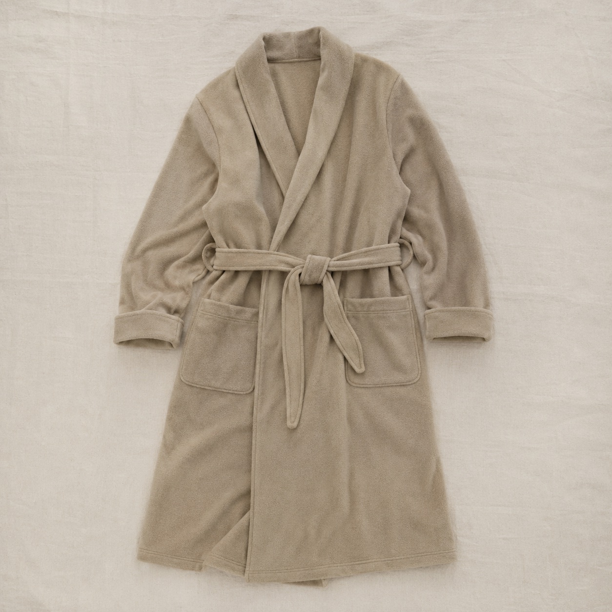 Wrenfield fleece lounge robe — Fleece Loungewear by MOUDEST. product photograph on a white background.