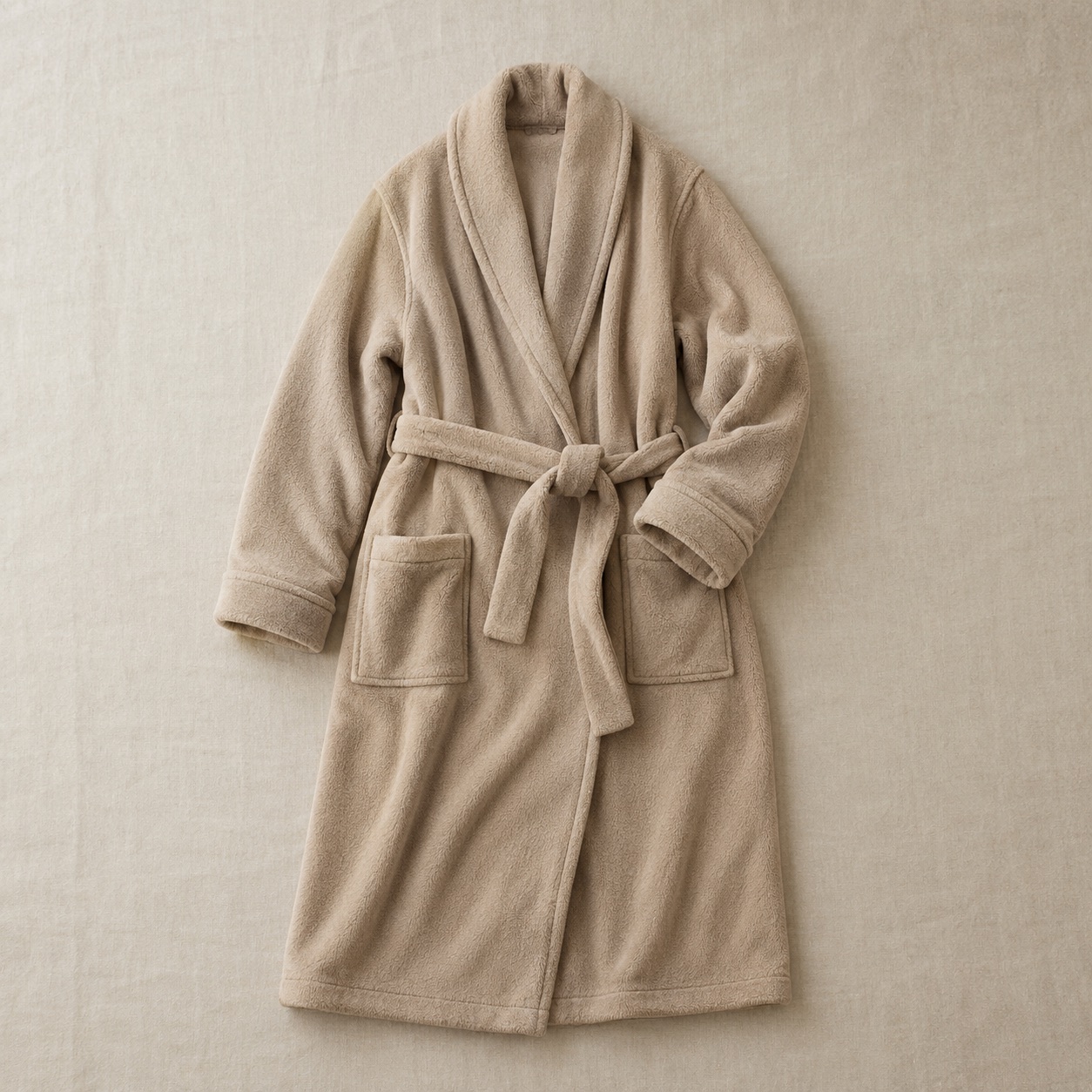 Larkspur fleece lounge robe — Fleece Loungewear by MOUDEST. product photograph on a white background.