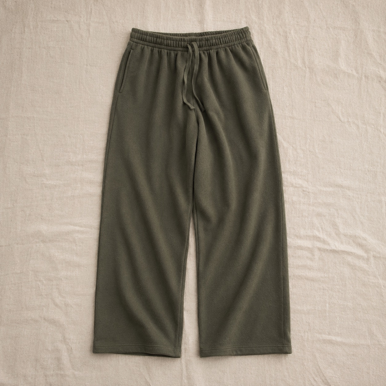 Barleigh wide fleece jogger — Fleece Loungewear by MOUDEST. product photograph on a white background.