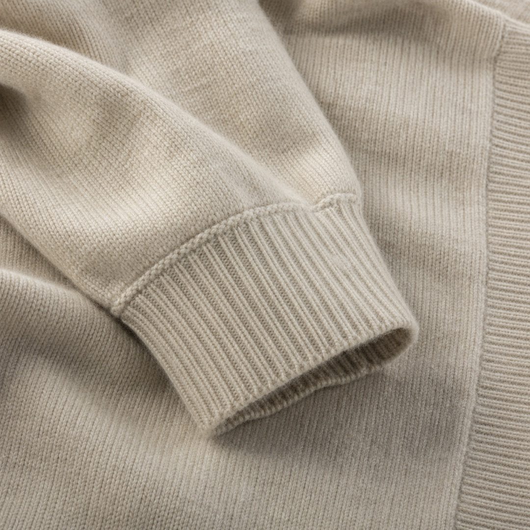 Sedgemoor cropped button cardigan — Knitted Cardigans by MOUDEST. close detail of the fabric and finish.