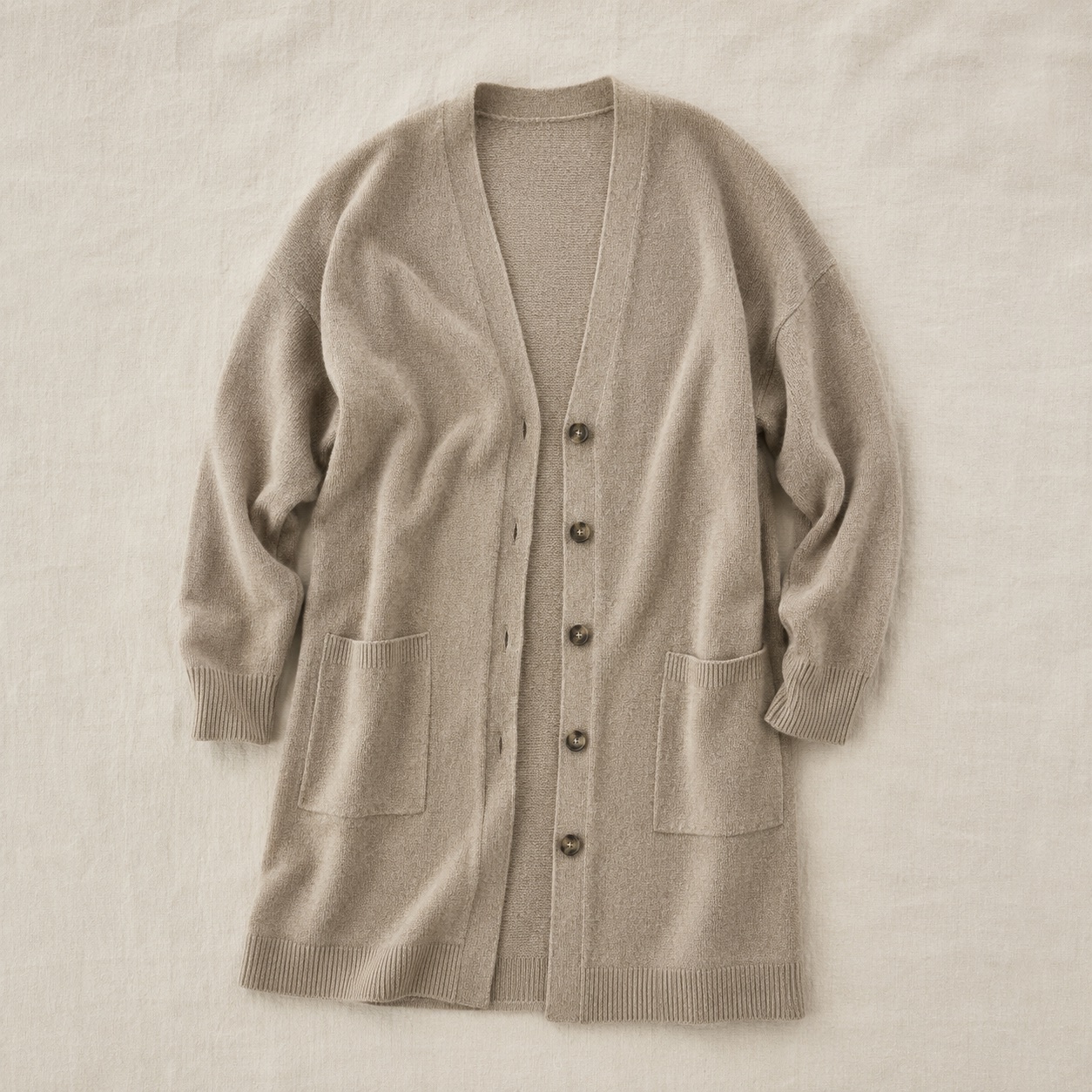 Wrenfield cropped button cardigan — Knitted Cardigans by MOUDEST. product photograph on a white background.