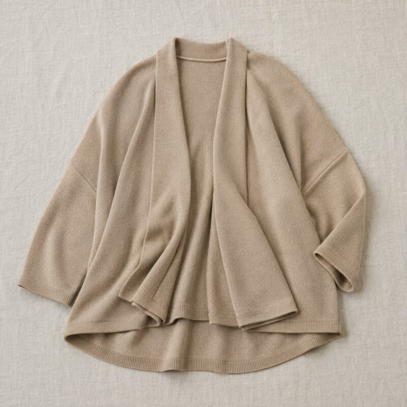 Marlow open-front knitted wrap — Knitted Cardigans by MOUDEST. product photograph on a white background.