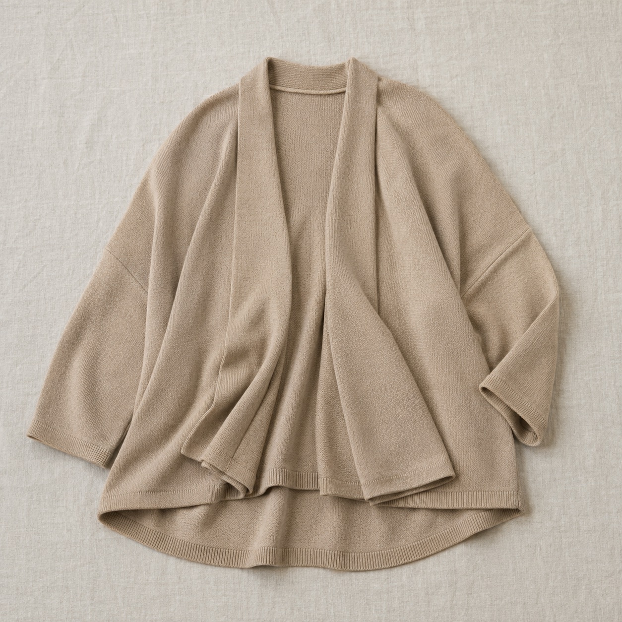Marlow open-front knitted wrap — Knitted Cardigans by MOUDEST. product photograph on a white background.
