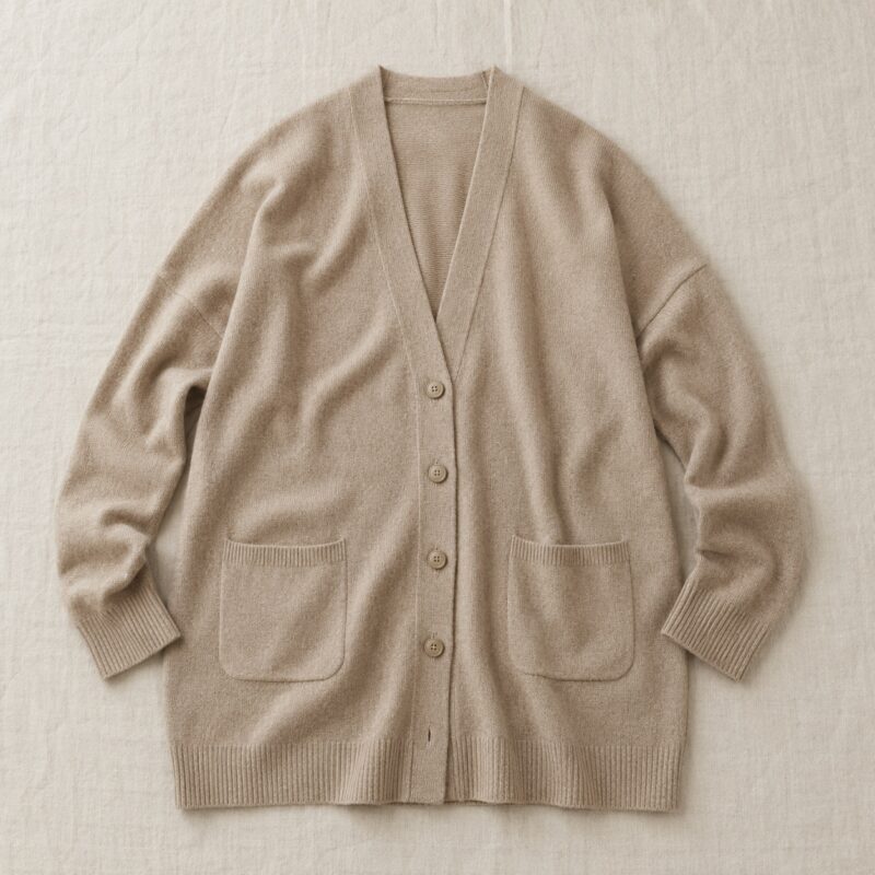 Larkspur open-front knitted wrap — Knitted Cardigans by MOUDEST. product photograph on a white background.