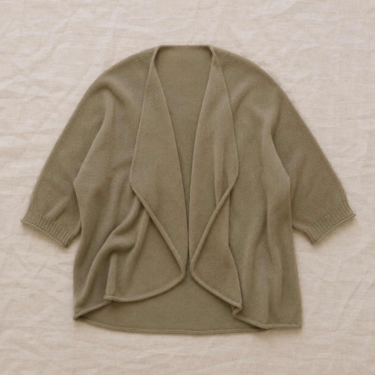 Dunmere cropped button cardigan — Knitted Cardigans by MOUDEST. product photograph on a white background.
