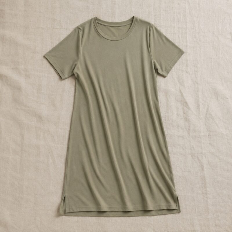 Marlow long-sleeve brushed night dress — Night Dresses by MOUDEST. product photograph on a white background.
