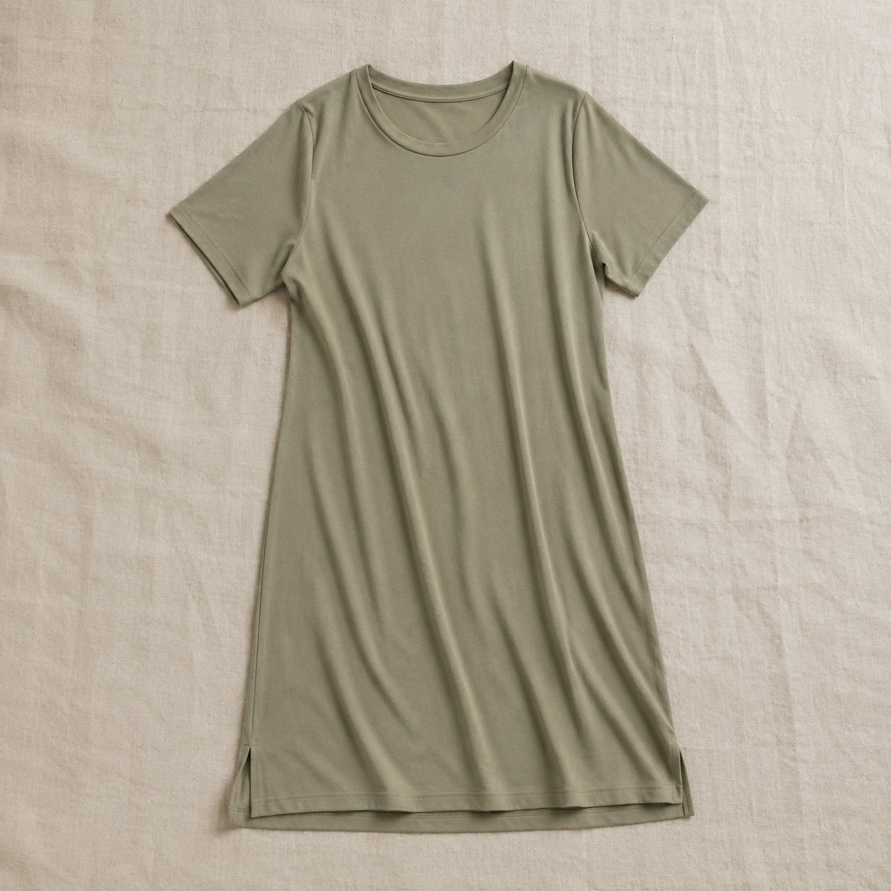 Marlow long-sleeve brushed night dress — Night Dresses by MOUDEST. product photograph on a white background.