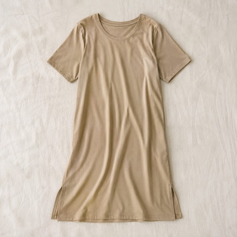 Elmsett short-sleeve cotton night dress — Night Dresses by MOUDEST. product photograph on a white background.