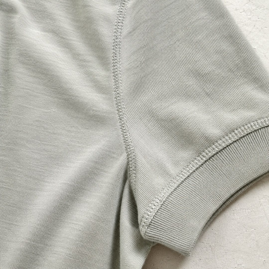 Fernhaugh short-sleeve cotton night dress — Night Dresses by MOUDEST. close detail of the fabric and finish.