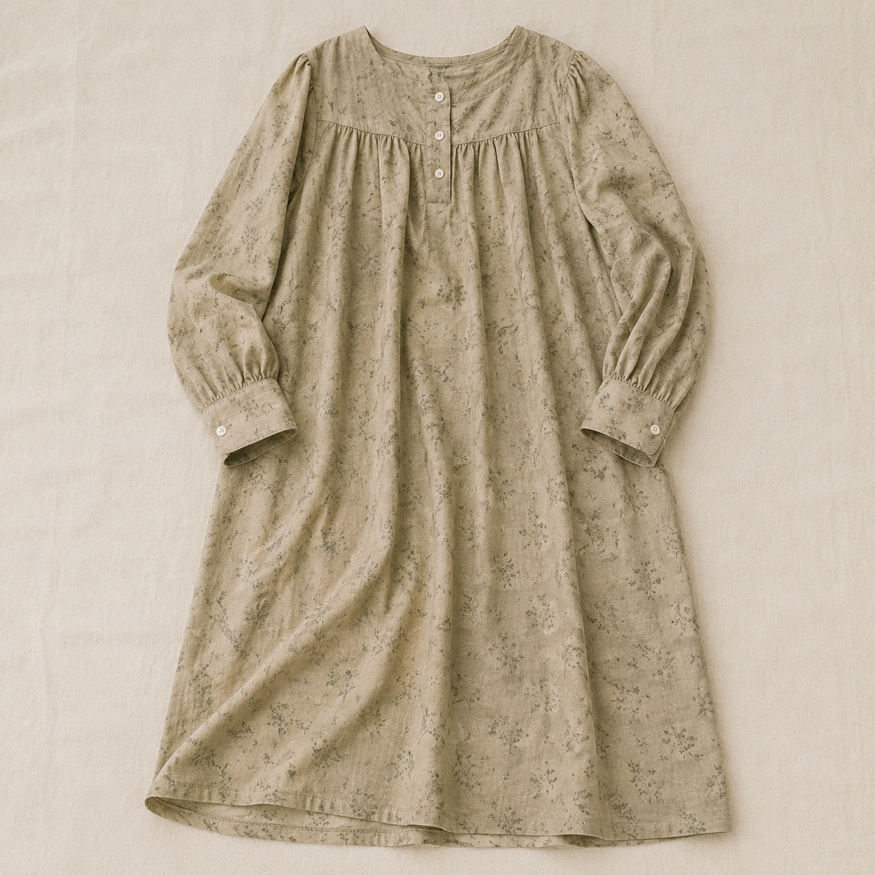 Fernhaugh short-sleeve cotton night dress — Night Dresses by MOUDEST. product photograph on a white background.