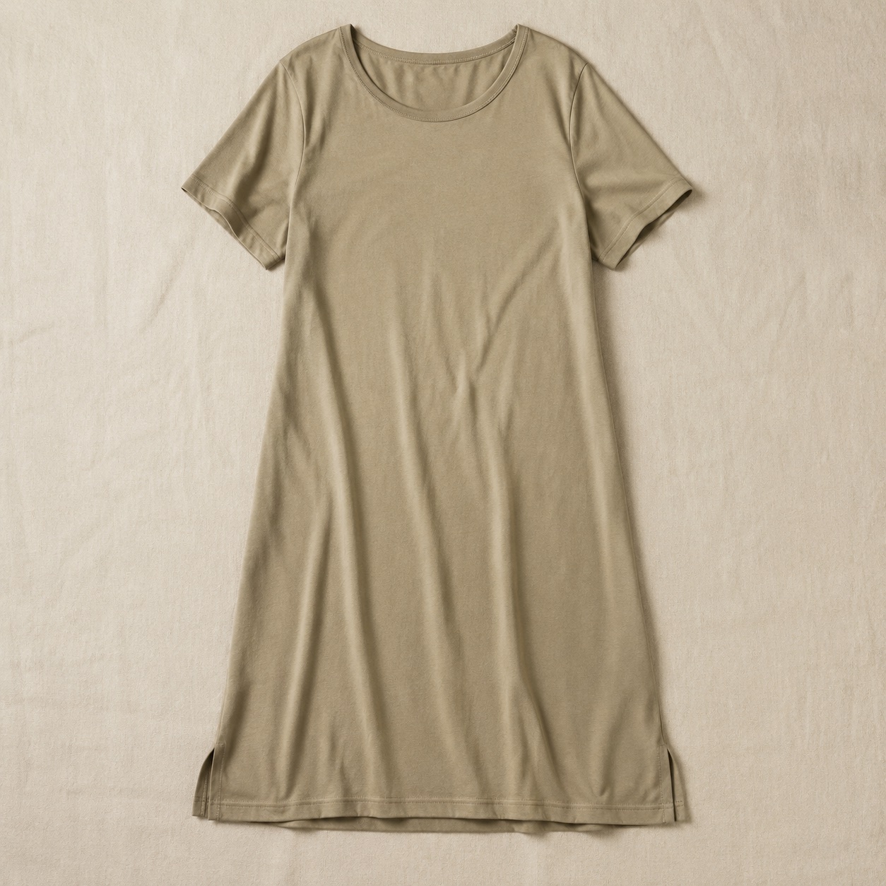 Larkspur short-sleeve cotton night dress — Night Dresses by MOUDEST. product photograph on a white background.