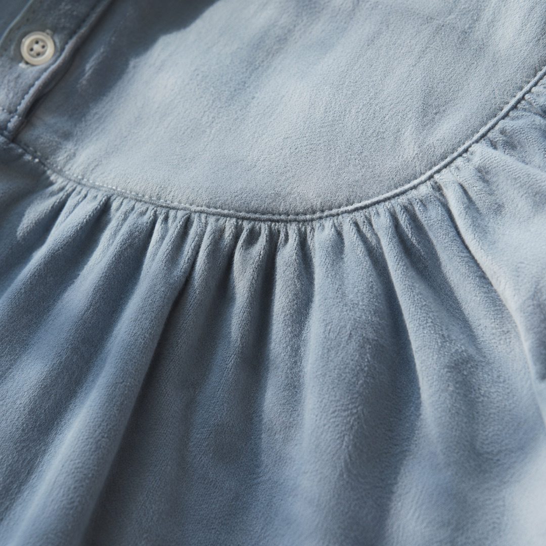 Hollington strappy jersey night dress — Night Dresses by MOUDEST. close detail of the fabric and finish.
