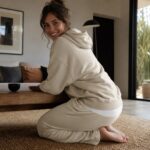 Alderway relaxed hoodie — Sweat Sets by MOUDEST. worn by a model.