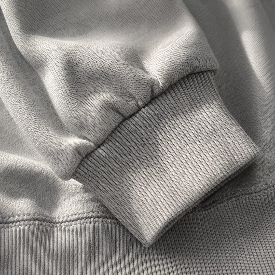 Marlow relaxed hoodie — Sweat Sets by MOUDEST. close detail of the fabric and finish.