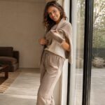 Hollington tapered sweat trouser — Sweat Sets by MOUDEST. worn by a model.